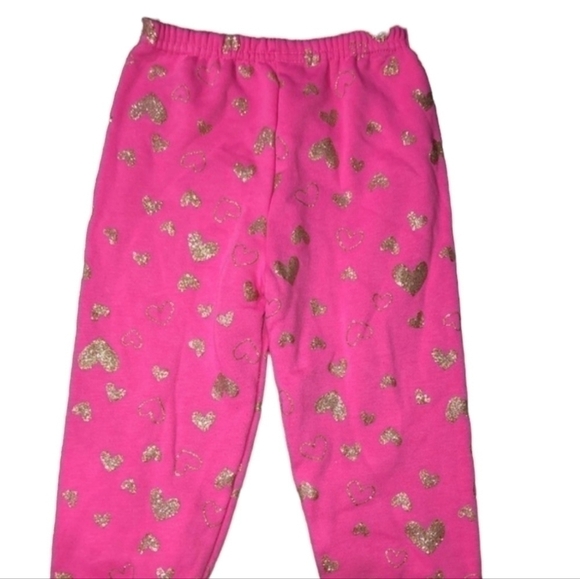 Girls sweatpants with gold hearts size 4T - Picture 1 of 3